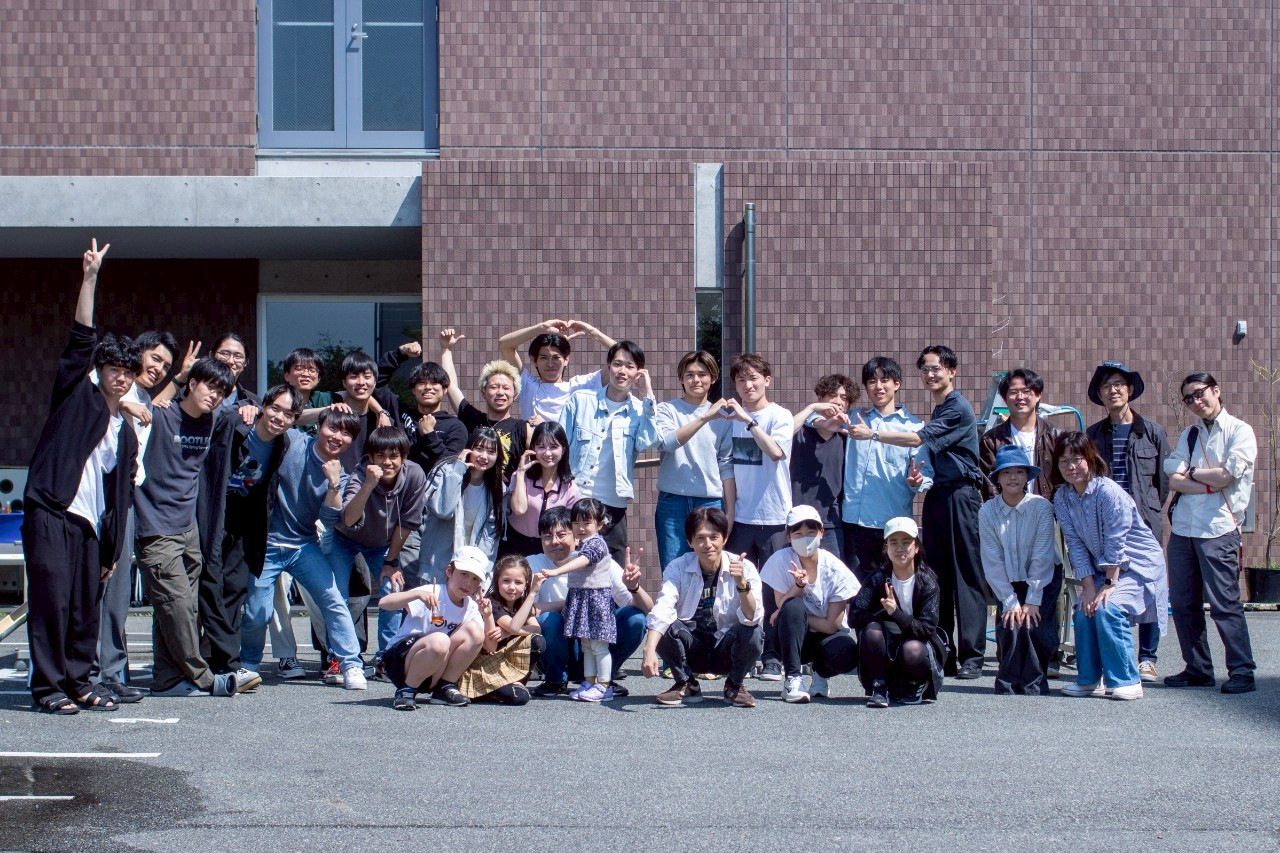 流しそうめん集合写真